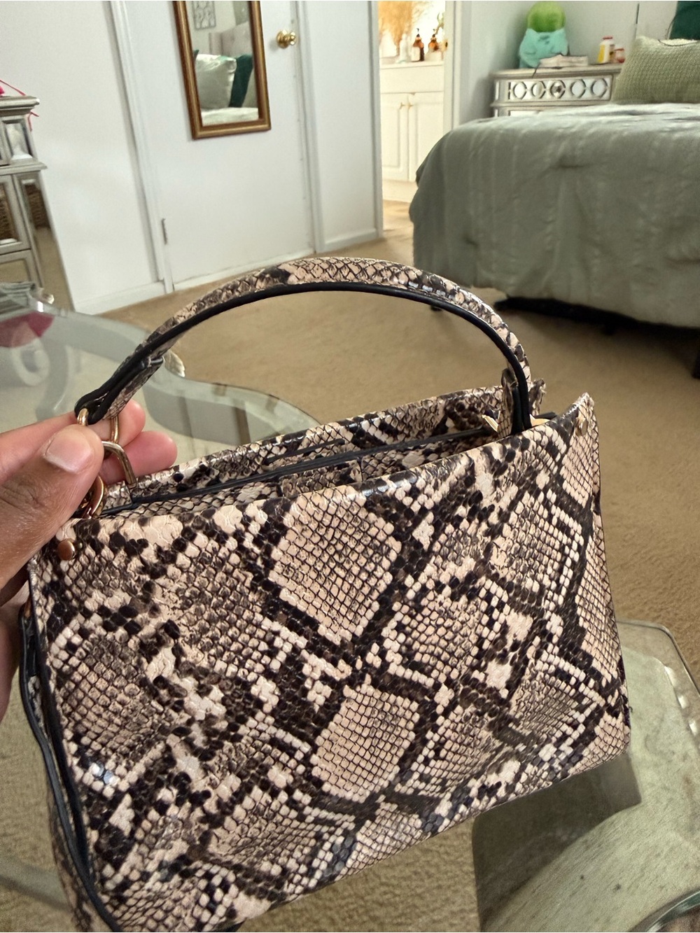 A New Day Structured Snakeskin Mini Bag - Picture 5 of 5